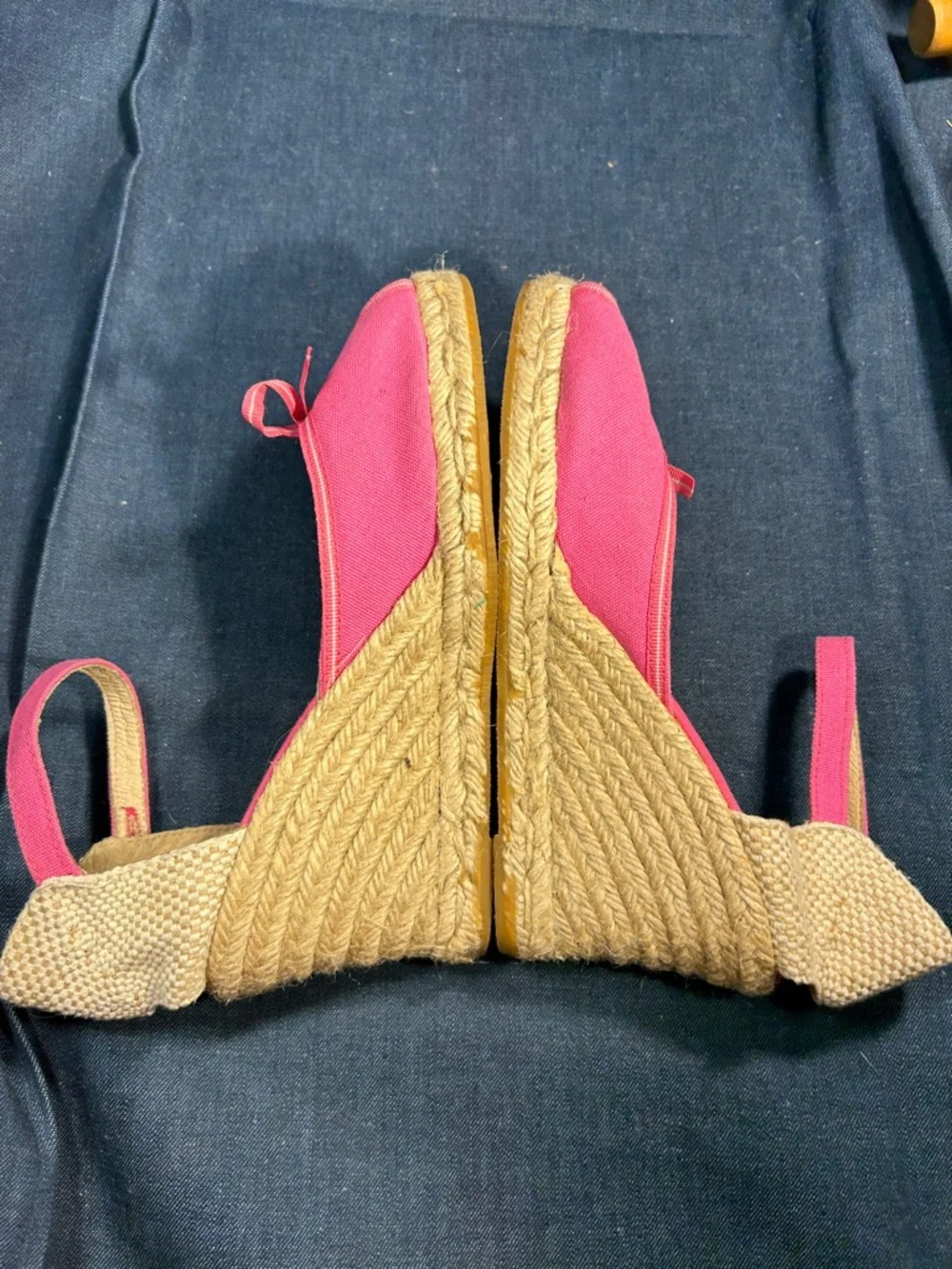 Elena Solano espadrilles wedge made in Spain peep toe